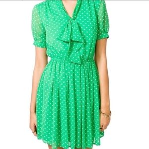 Forever 21 Essential Green Polka Dot Dress